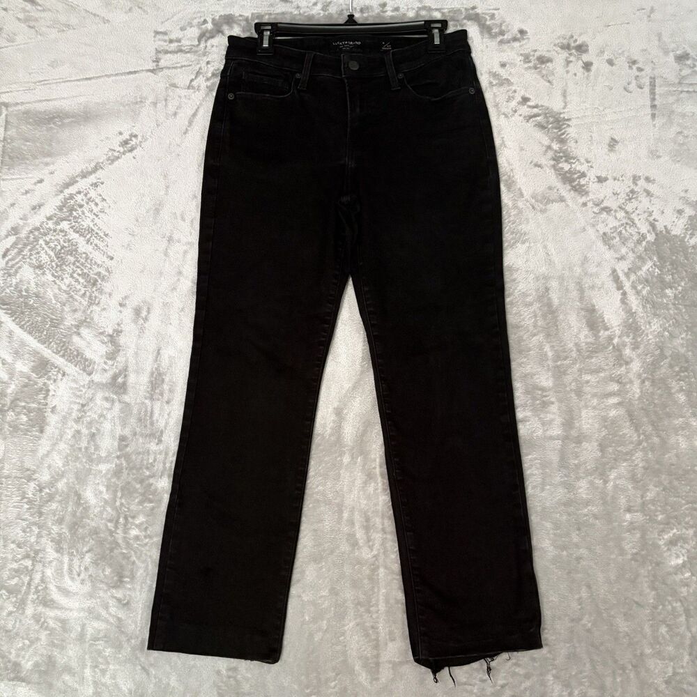 Lucky Brand Sweet Straight Black Denim Jeans Womens Size 8 / 29 Reg READ altered